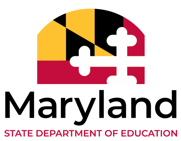 Maryland State Department of Education logo with state flag colors and the text STATE DEPARTMENT OF EDUCATION.